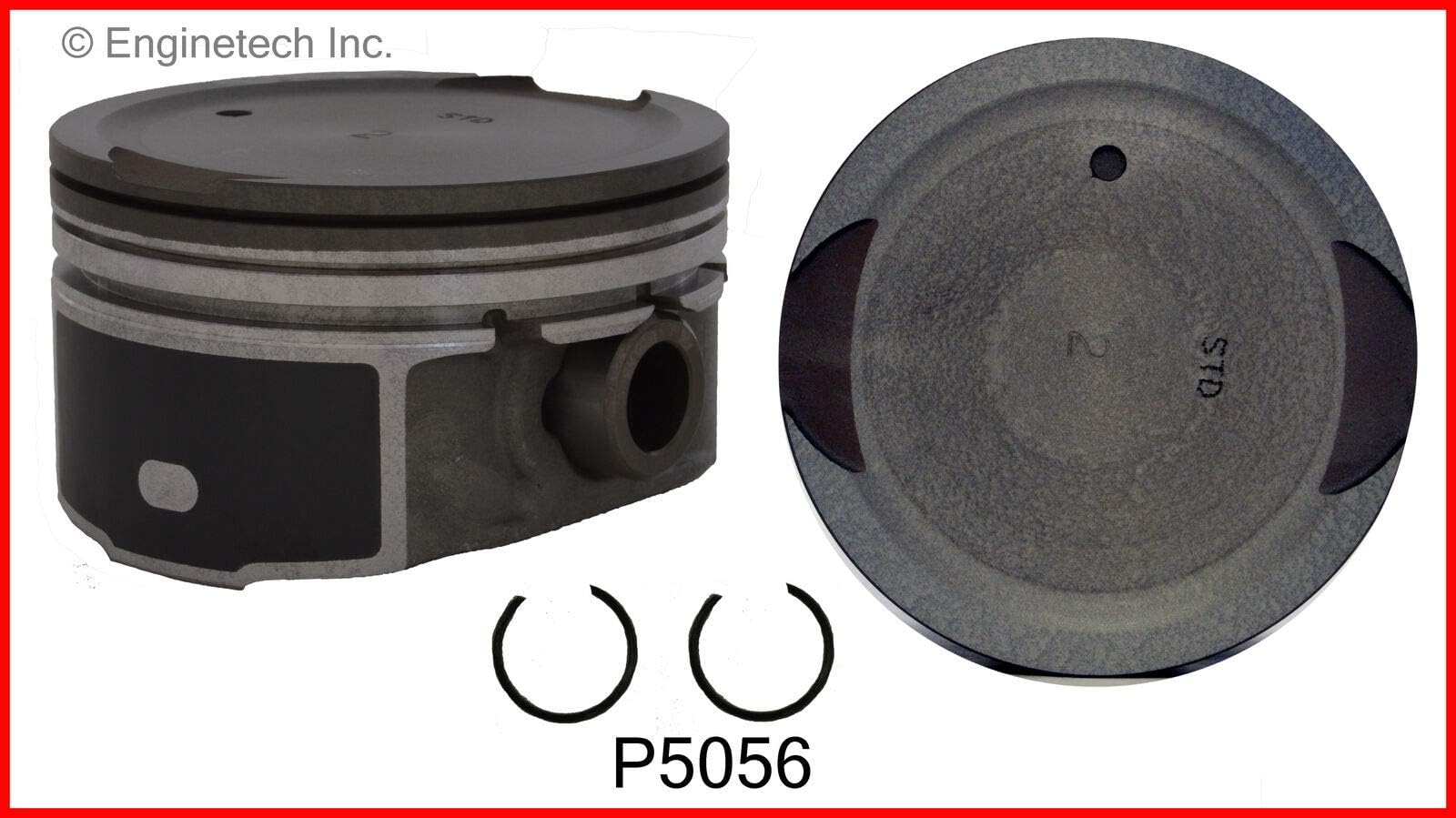 Engine Piston Set P5056(8).50 Hawk by Enginetech