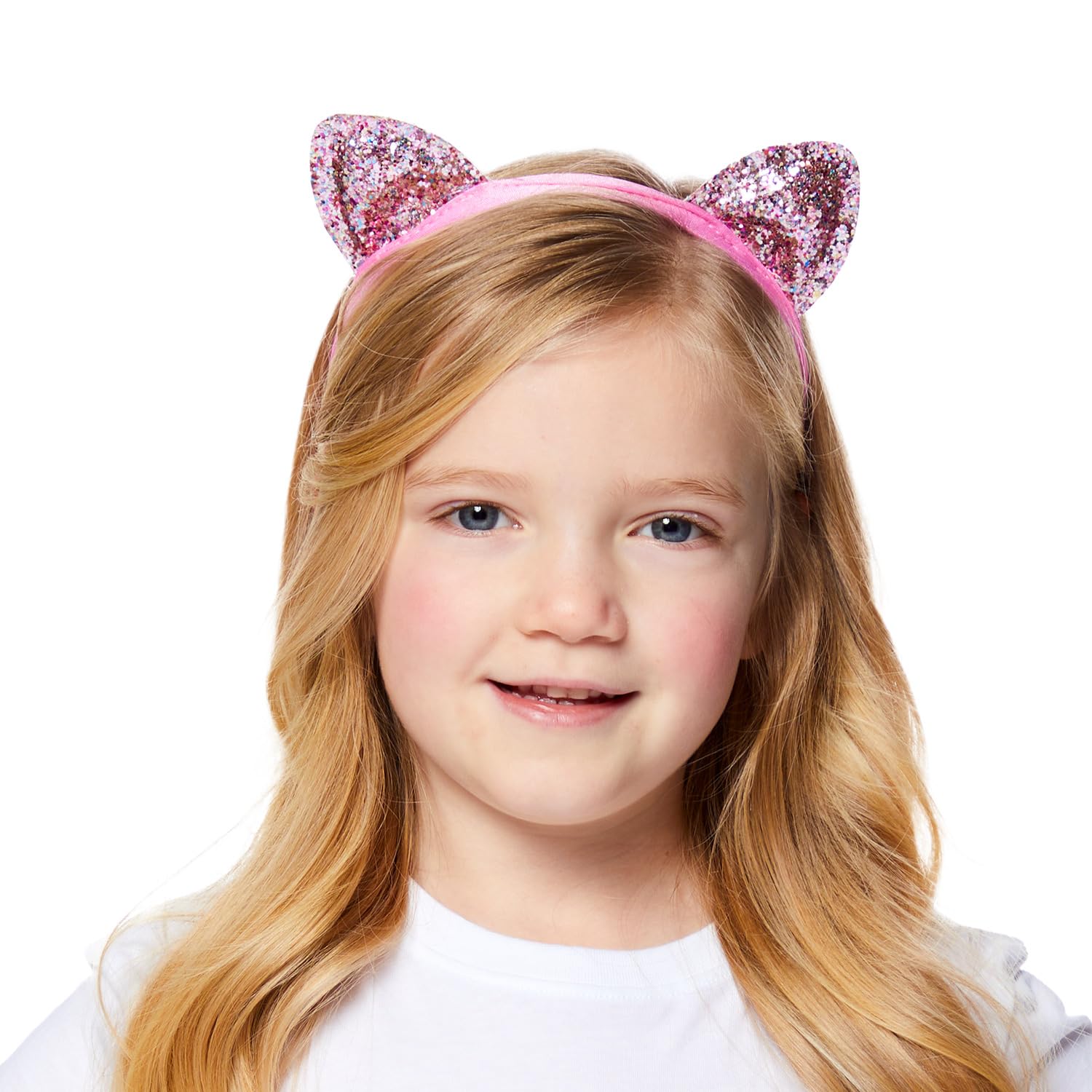 Pink Glitter Cat Ears