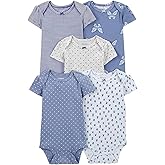 Carter's baby-girls Multi-pk Bodysuits, Blue Butterfly, 6m