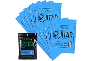 1st E-String,HUIOP RX-1 Single String Replacement for Electric Guitar 1st E-String (.009) 10-Pack Nickel Alloy Super Light Te