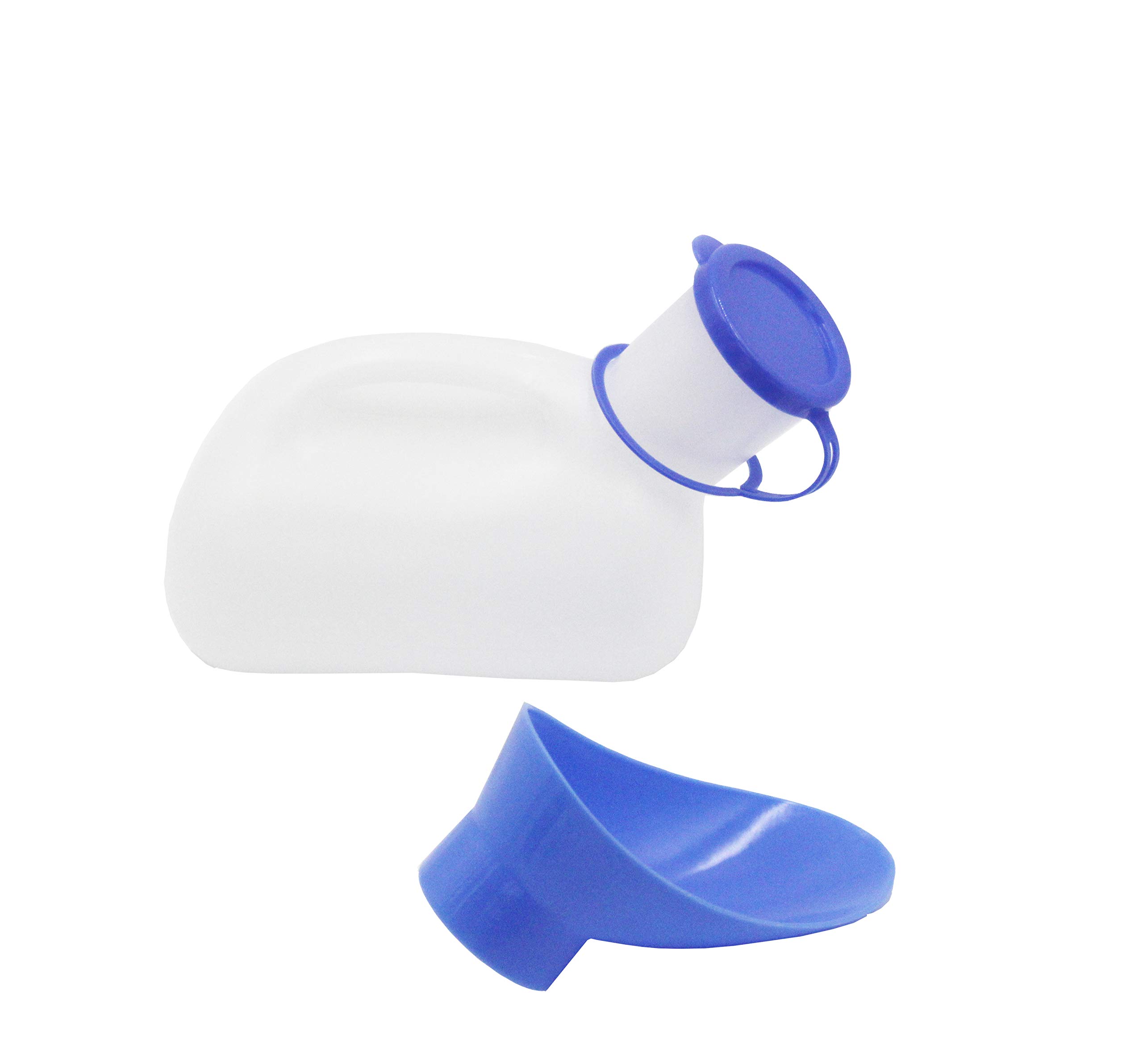 MUHWA Unisex Urinal Bottle 1000ml Portable with Measuring Scale