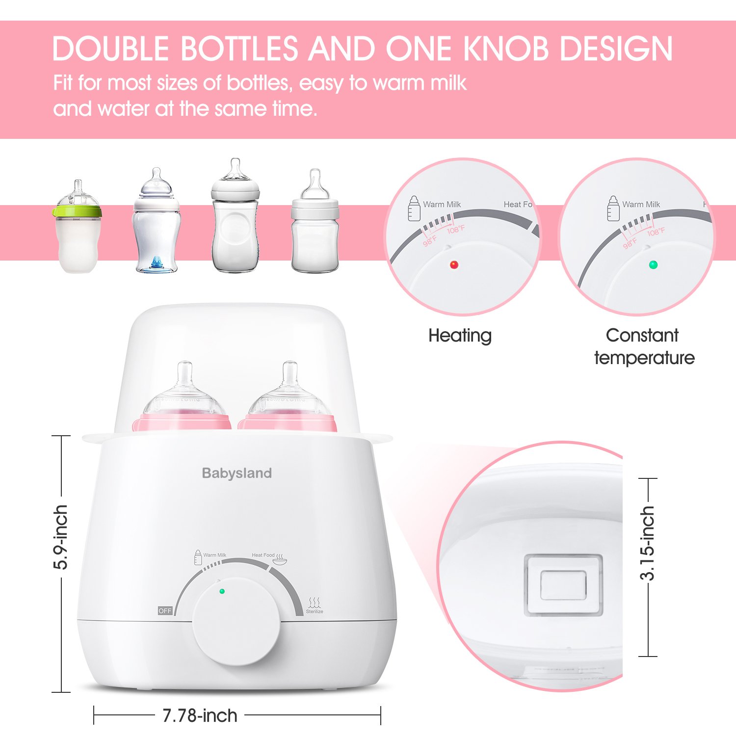 babysland bottle warmer