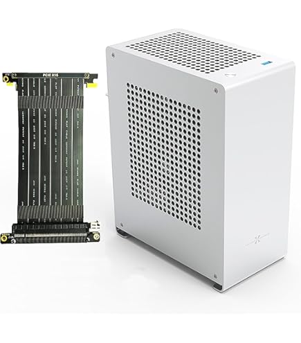 ZZAW A1P Mini-ITX PC Case, Mini Computer Case in Silver