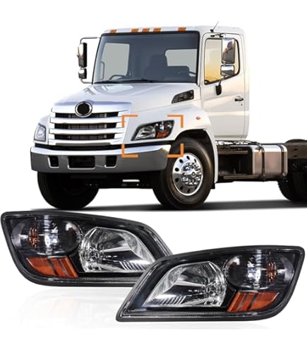 Amazon.com: EVERESTHD Pair Headlight Assembly Fits for Hino 238