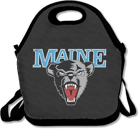 Amazon ファッション メイン大学 マスコット アメリカグマ 弁当袋 フードコンテナポーチ スポーツ 再利用可能 軽量 ランチバッグ ランチ巾着 ランチベルト オンライン通販