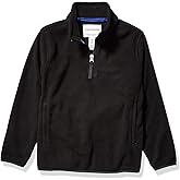 Amazon Essentials Boys and Toddlers' Polar Fleece Quarter-Zip Pullover Jacket