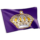 Desert Cactus Los Angeles Kings Flag NHL 100% Polyester Indoor Outdoor 3x5 feet National Hockey League Team Flags LA (Vintage Flag #3)