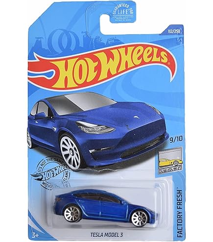 Amazon.com: Matchbox Moving Parts Tesla Model 3 (Blue) : Arts