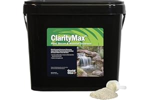 CrystalClear ClarityMax, All-in-One Pond Clarifier Treatment, All-Natural Beneficial Bacteria & Enzymes Provide Max Clarity, Koi Fish & Pet Safe, Algae Stain Remover, Crystal Clear Water Garden 6LB