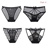 Sexy Lace Panties for Women Naughty, Black Hipster