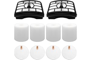Improvedhand NV500 Filter Replacement for Shark Rotator Pro Lift-Away NV501, NV502, NV503, NV505, NV520, NV552, UV560, ZU780, ZU782, ZU785, Replace XFF500 & XHF500, 2 Post + 4 Foam & Felt Filters