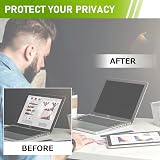 SOPPY 14 Inch Privacy Screen Filter 16:10 Anti-Glare Blue Light UV view 6