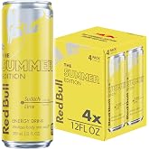 Red Bull Energy Drink, Sudachi Lime, Summer Edition | contains caffeine, taurine, B-vitamins, sugar, and water, 12 fl oz, pack of 4 cans