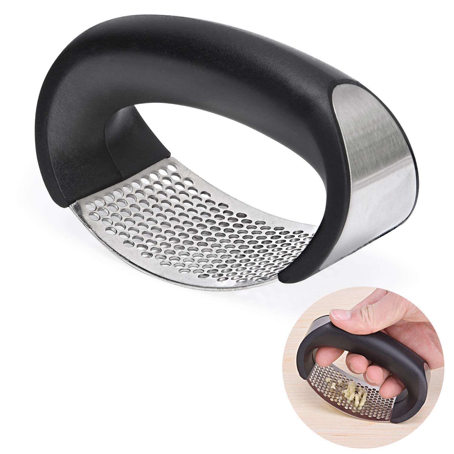 Buy Baskety Garlic Press Garlic Crusher, Stainless Steel Kitchen Garlic