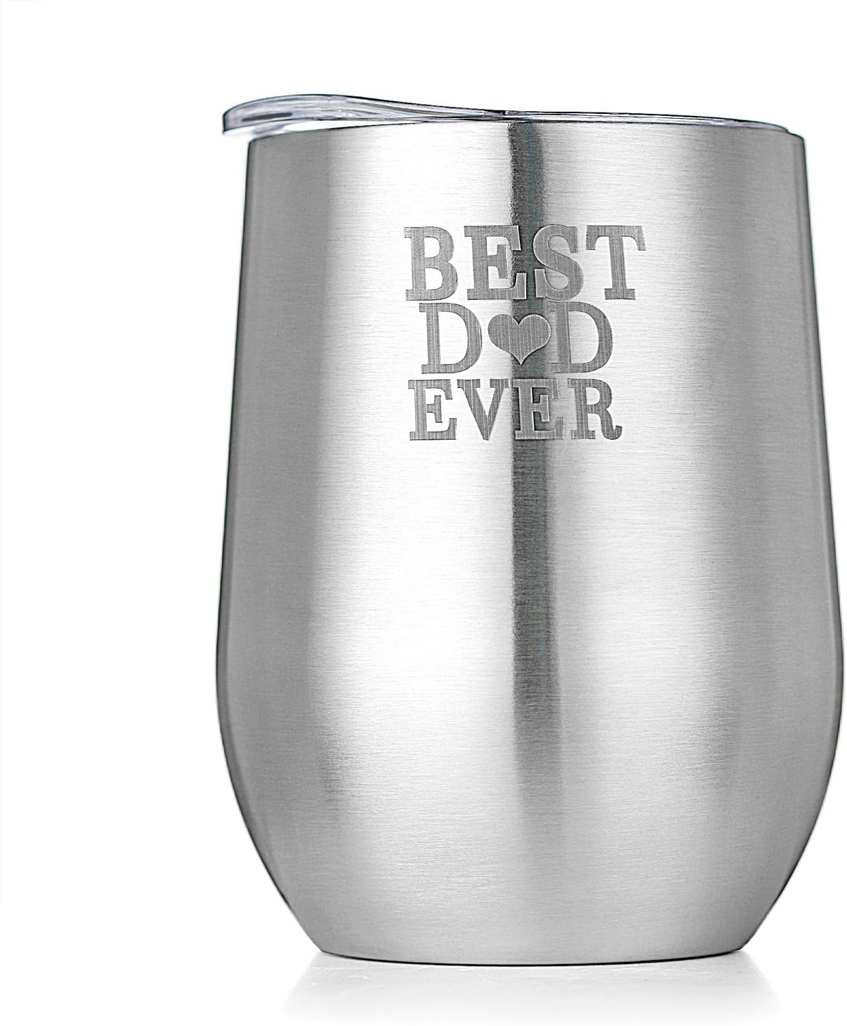 Amzyt Unbreakable Drinking Glasses For Men Outdoor Metal Travel Mug Vacuum And Ice Stemless Wine Glasses 12 Oz