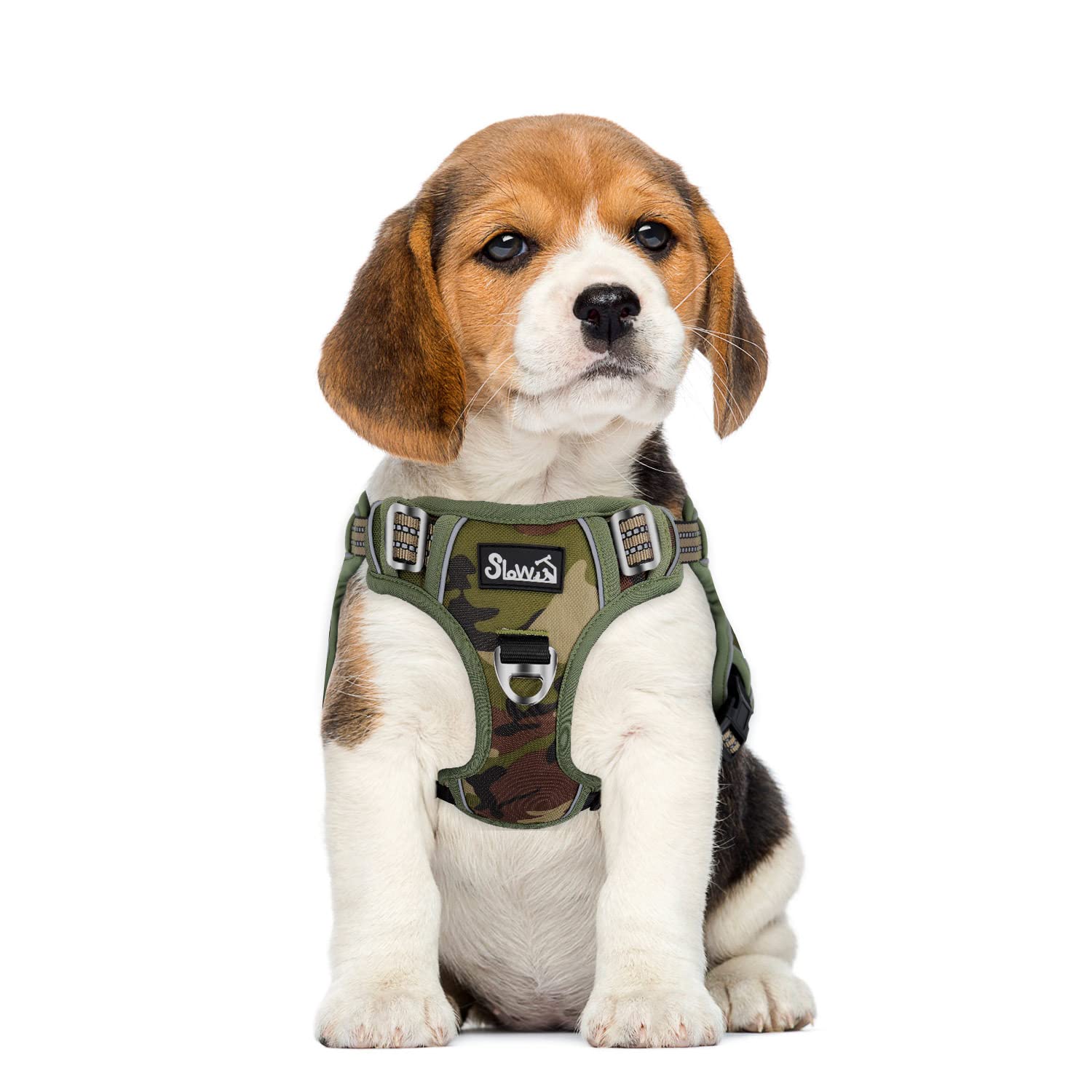 Eyein Dog Harness Small Dog, Anti Pull Adjustable Heavy Duty Pet Vest with 2 Clips, Easy Control Escape Proof Puppy Harness with Soft Padded Handle Reflective for Outdoor Training Walking, S — image 1