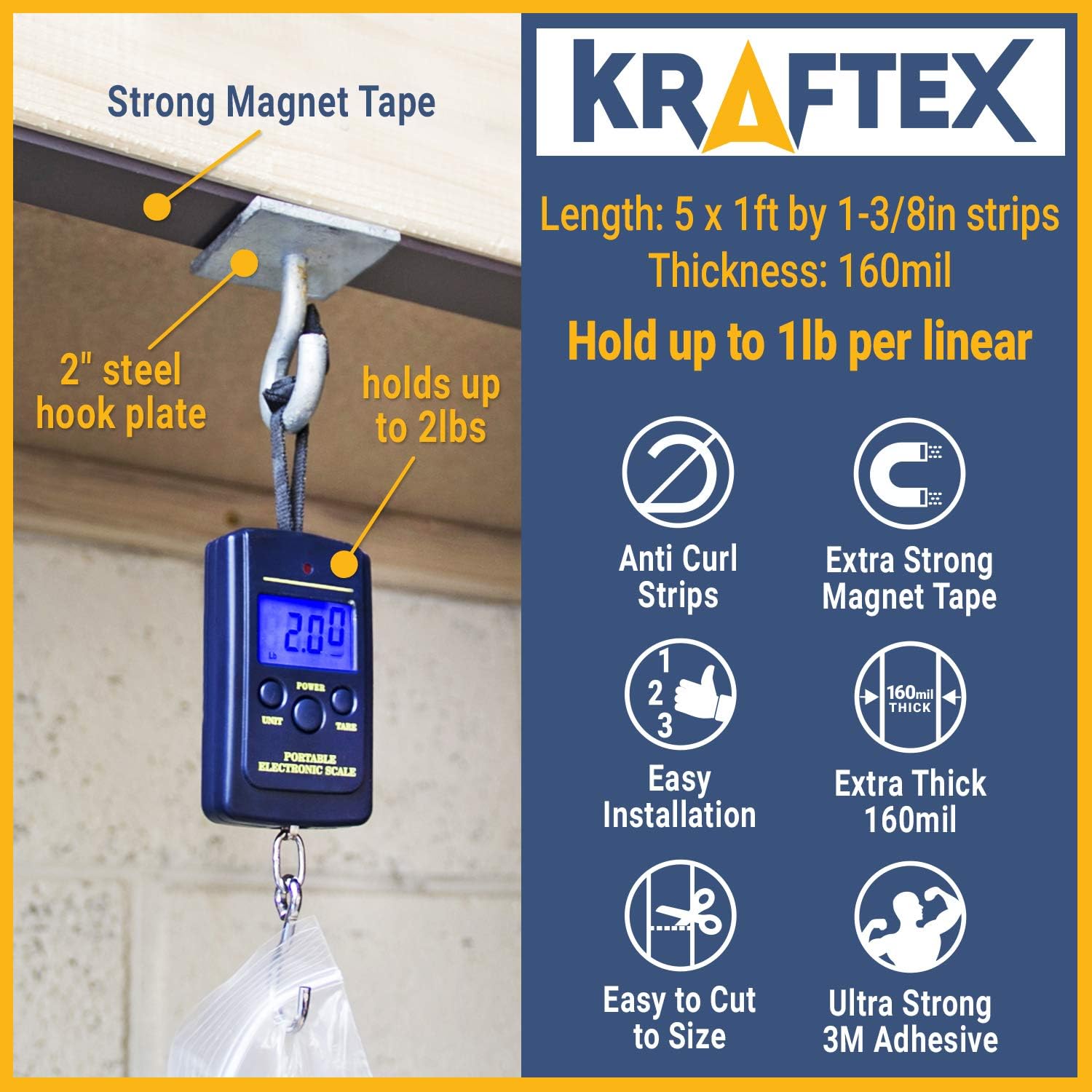 Kraftex Magnetic Tape [5pk - Image 4