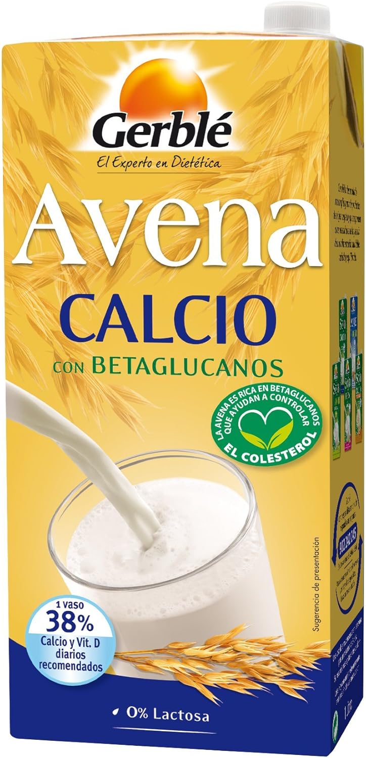Bebida De Avena Con Calcio Gerblé - Avena Calcio - Bebida De Avena con Calcio - 1l: Amazon.es
