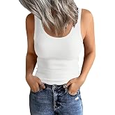 EADINVE Womens Cotton Scoop Neck Tank Tops Basic Sleeveless Summer Clothes | 95% Cotton, Layering Shirts, No See-through, Slim Fit, Casual, Soft, Cozy, Easy Care, Daily, Workout, Vacation, All-Season