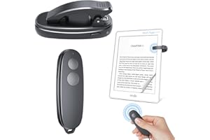 KTPYRP Remote Control Page Turner for Kindle Paperwhite Oasis Kobo eReaders: Camera Remote Shutter, Kindle Clicker Page Turner for iPhone iPad Android Tablets Surface E-Book Reading Novels Comics Accessories