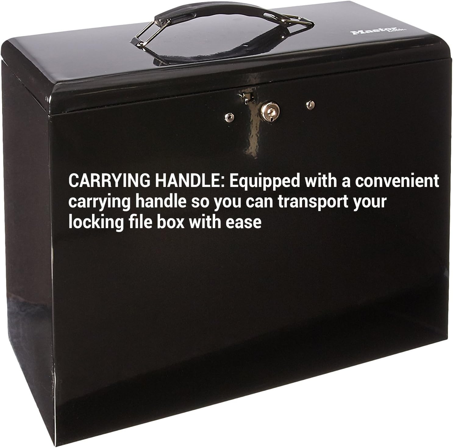 Master Lock 7148D File Box, 0.49 Cubic Feet, Black: Home Improvement