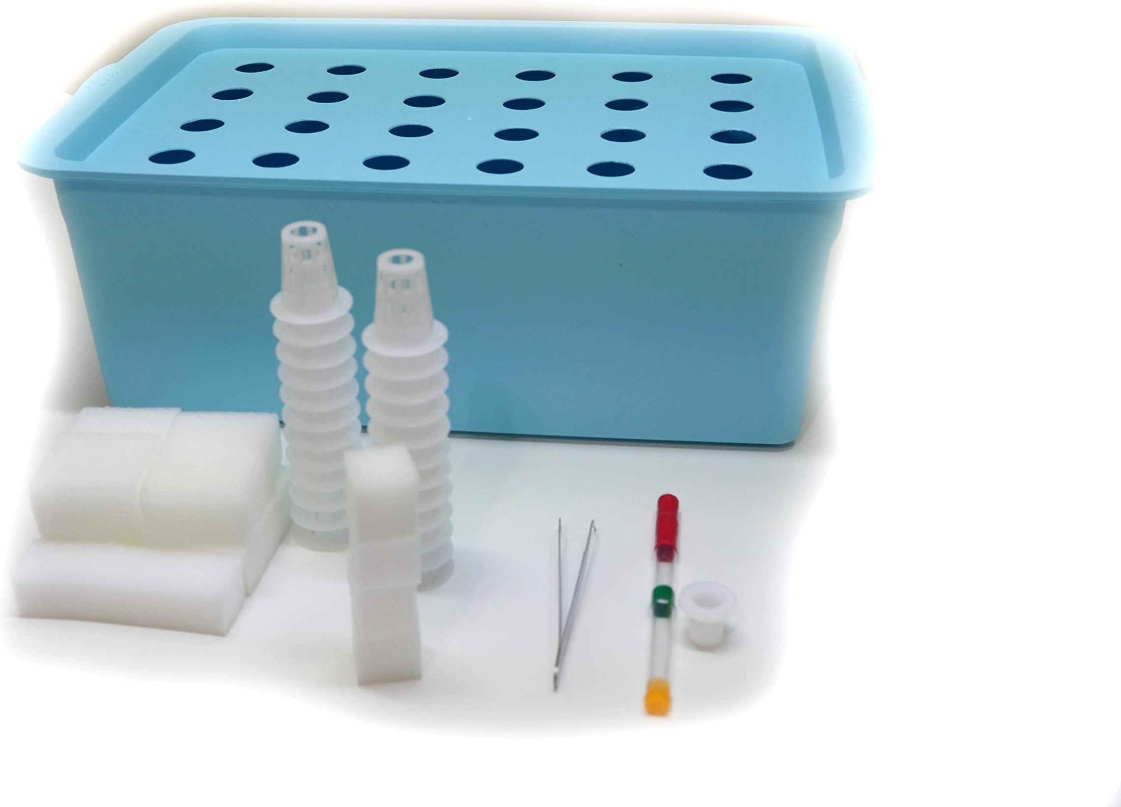 Ksin Hydro Greenhouse 24 Holes hydroponics System Grow Kit (Blue)