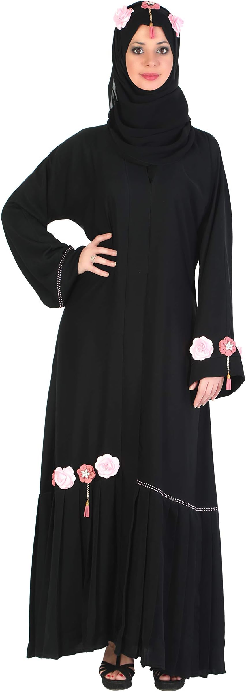 Imported Designer Burkha- Abaya/Hijab Set - Premium Al Nida Fabric