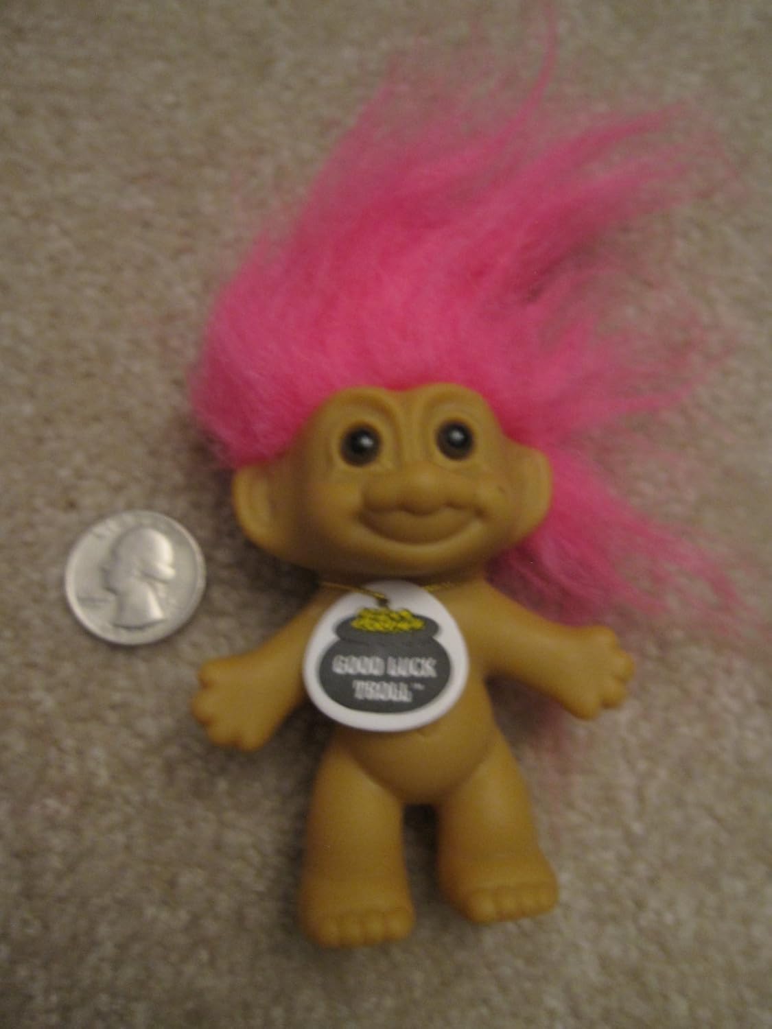 troll toys with colored hair