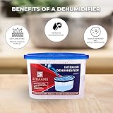 Straame Interior Dehumidifier Hydrophilic Crystals Reduces Damp Mildew view 5