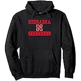 Elite Authentics Nebraska Cornhuskers Unisex-Adults Black Small Classic Fit Pullover Hoodie