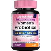 NewRhythm Probiotics for Women 120 Billion CFU, 22-in-1 with Prebiotics, Cranberry, D-Mannose, Grapefruit Seed, Uva Ursi &amp; Hibiscus, pH Balance, Urinary Tract Health, Vegan, Non-GMO, 30 Caps