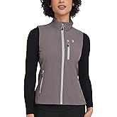 Little Donkey Andy Women's Lightweight Quick Dry Vest Summer Windproof Sleeveless Elastic Jacket for Golfing Cycling Running