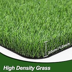 LINLA Artificial Grass Door Mat, 32x20 inches