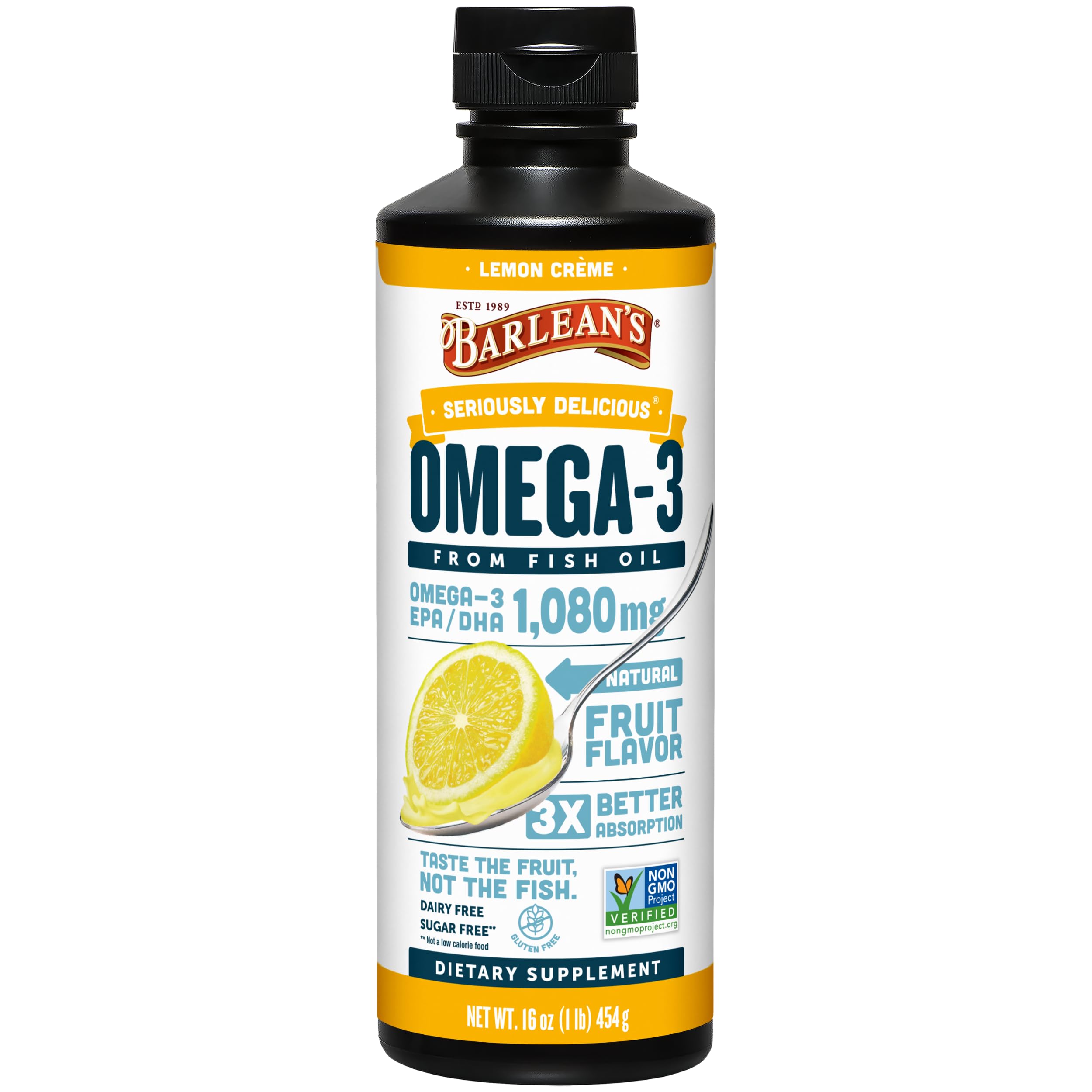 Seriously Delicious Omega-3 1080 mg (Lemon Creme)