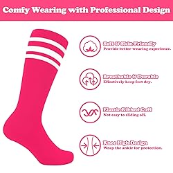 Sarfel Toddler Soccer Socks 2T-3T Pink Toddler