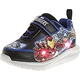 Marvel Comics Character Sneakers Slipon Laceless - The Avengers Spiderman Captain America Hulk Thor Ironman Athletic Shoes (Sizes: 6-10 Toddler / 11-12 Little Kid)