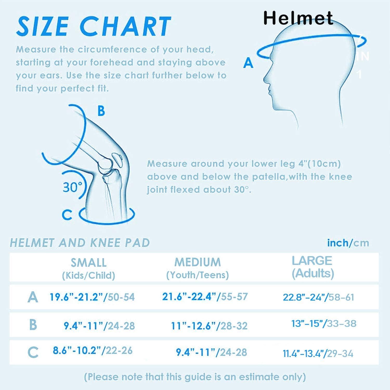PHZ. Kids Adults Bike Helmet Adjustable Helmet for Toddler Child Youth Adult, Knee Pads Elbow Pads Wrist Guards Kids Protective Gear Set for Multi Sports Scooter, Skateboarding, Biking, Roller Skating : Sports & Outdoors