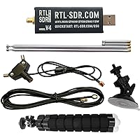RTL-SDR Blog V4 R828D RTL2832U 1PPM TCXO HF Bias Tee SMA Software Defined Radio with Dipole Antenna Kit