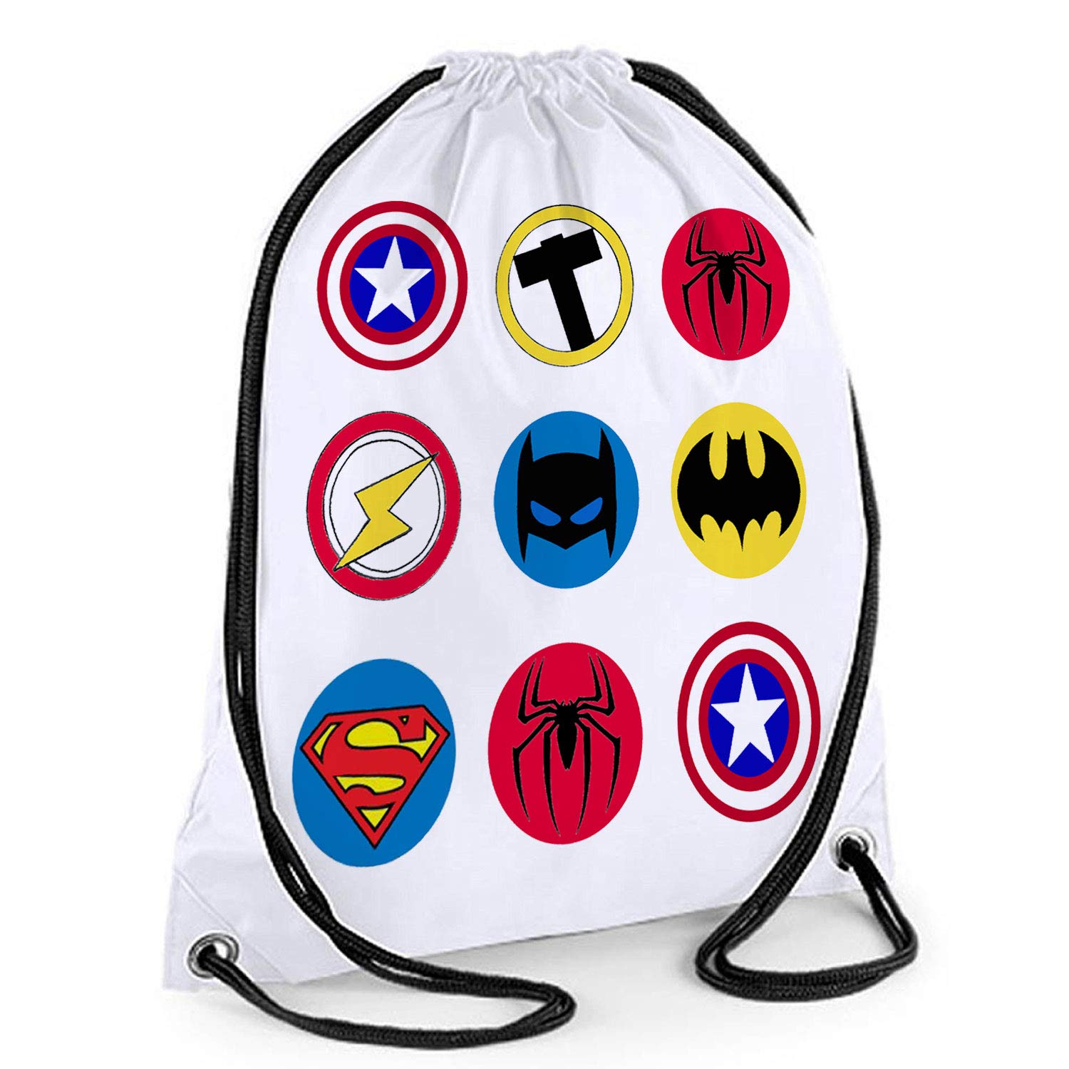 Marvel Drawstring Bag, Kids Swim Bags, Boys School Gym Bag, Girls Sports Bag, Kids Backpacks