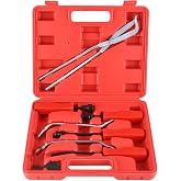 NYXOVA 8PCS Drum Brake Tool Kit, Brake Spoon Set | Brake Spring Installer Remover Plier Tools Set with Carrying Case, Drum Brake Adjusting Tool B