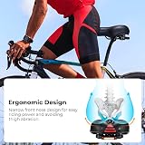 YOUNGDO Ultra Comfortable Bike Saddle Ergonomic Hollow Design Black Red view 5