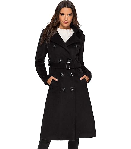 ジャケット・アウター NO ID Long Wool trench coat Men's Zipper Trench Woolen Coat Classic Winter Stylish Long