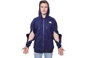 MandMcares Dialysis Hoodie with Arm Zipper, Warm Adaptive Jacket Sweatshirts for Hemodialysis, Infusion & Chemo Treatments