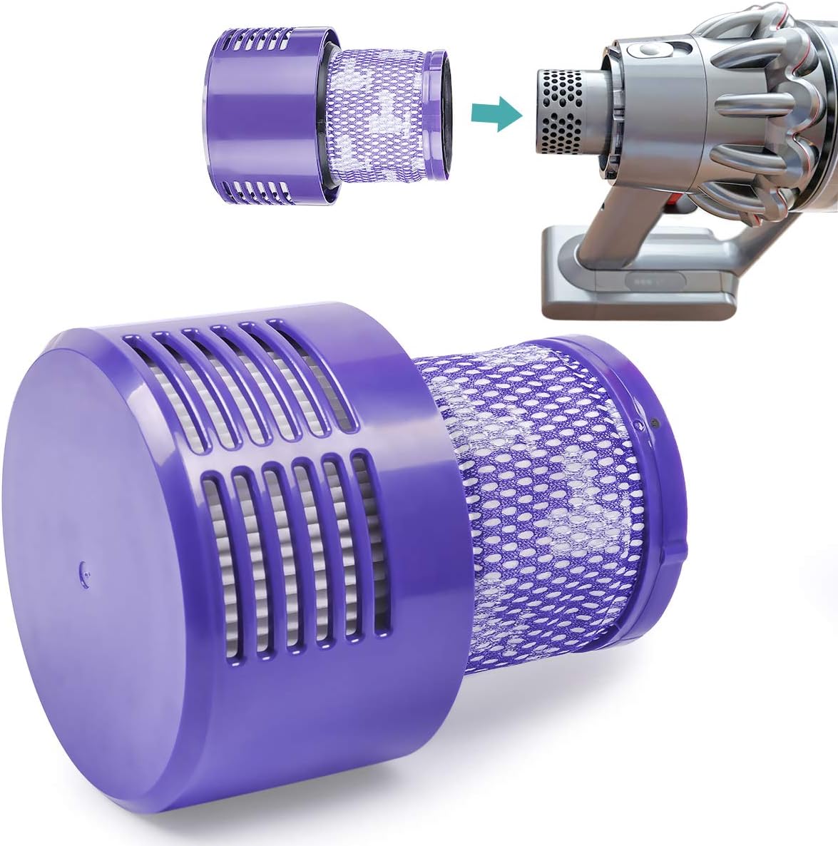 2x Replacement Filter For DYSON V10 Cyclone Animal Absolute Total Clean