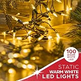 The Christmas Workshop 100 Warm White LED Lights 12.9m Indoor Outdoor view 5