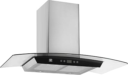 Avera Campana Extractora Para Cocina 90cm Control Digital Cristal Curvo Y Acero Inoxidable Cevd90 Amazon Com Mx Hogar Y Cocina