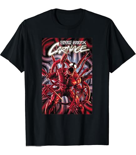 Amazon.com: Carnage Single Coated Red Painted Face Logo Graphic T