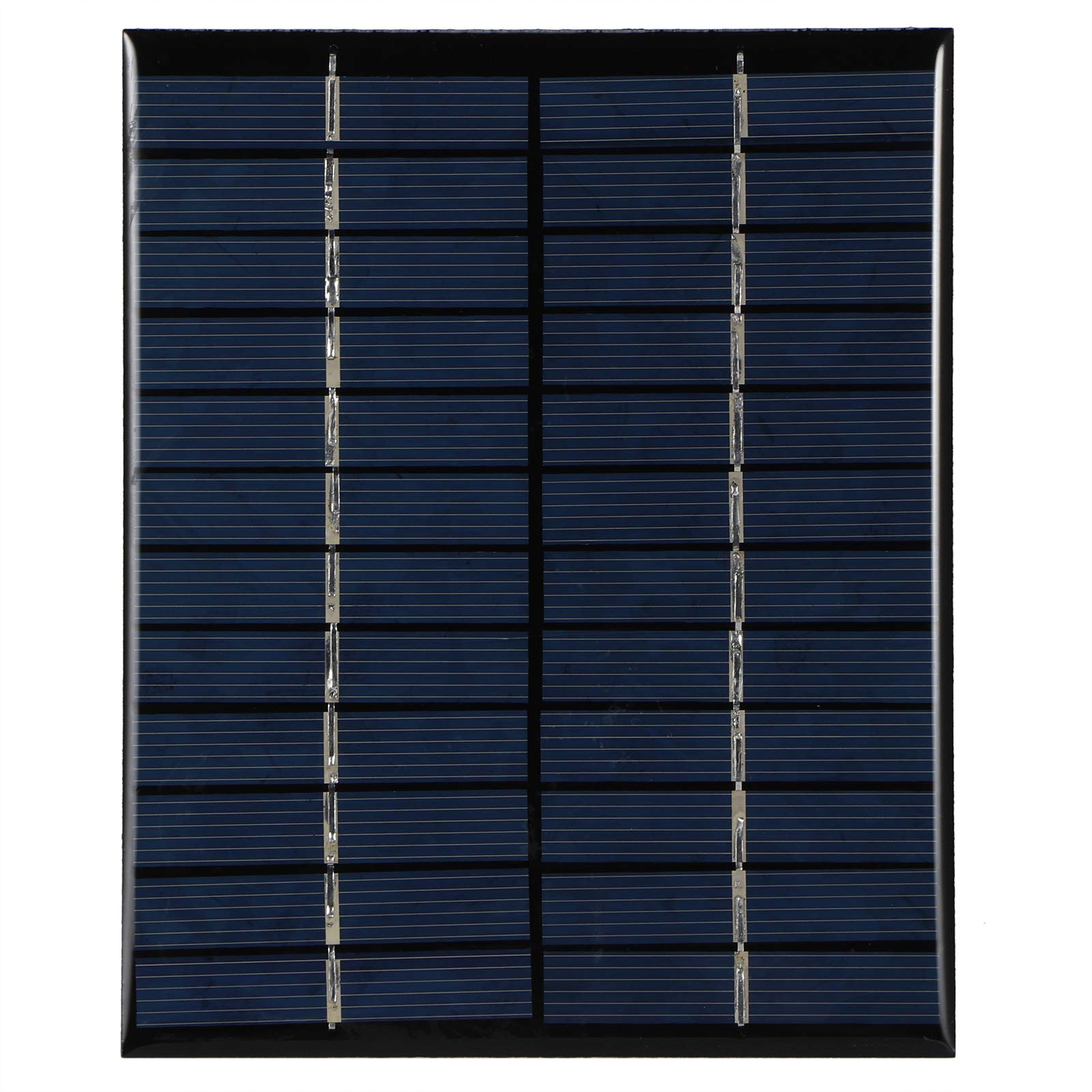 Solar Panel, 2W 12V DIY Polycrystalline Silicon Solar Panel Module for Solar Light Science Project Charging Water-Proof Resin Packaging