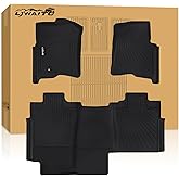 Floor Mats for Ford F-150 2004-2008 SuperCrew Cab&2006-2008 Lincoln Mark LT Crew Cab, All Weather Protection TPE Front and Rear Row Floor Liners for Ford F150 Accessories car mats -Black