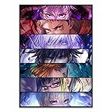 Anime Poster Canvas Wall Art Framed Yuji Gojo